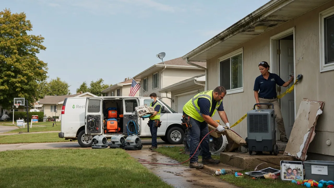 Water Damage Restoration in New Liberty, IA near me